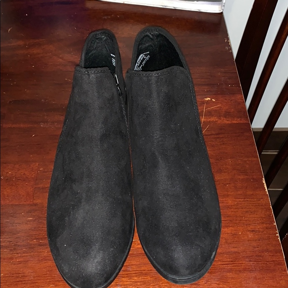 Black booties Size 11W